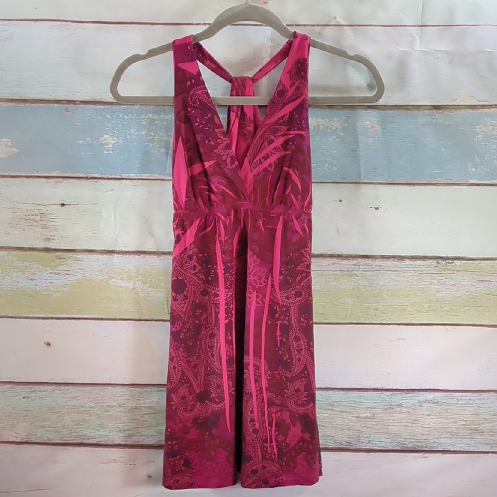 Pink and Red Dress